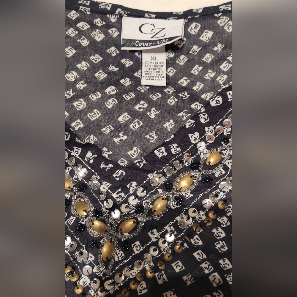 CZ Beach Cover up - Size xl - Preloved